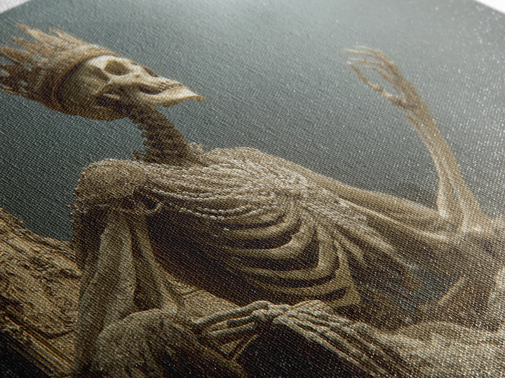 The Bone Queen, Romantic Gothic Landscape, Landscape Wall Art, Gothic Horror Wall Art, Canvas Print, Halloween Wall Art