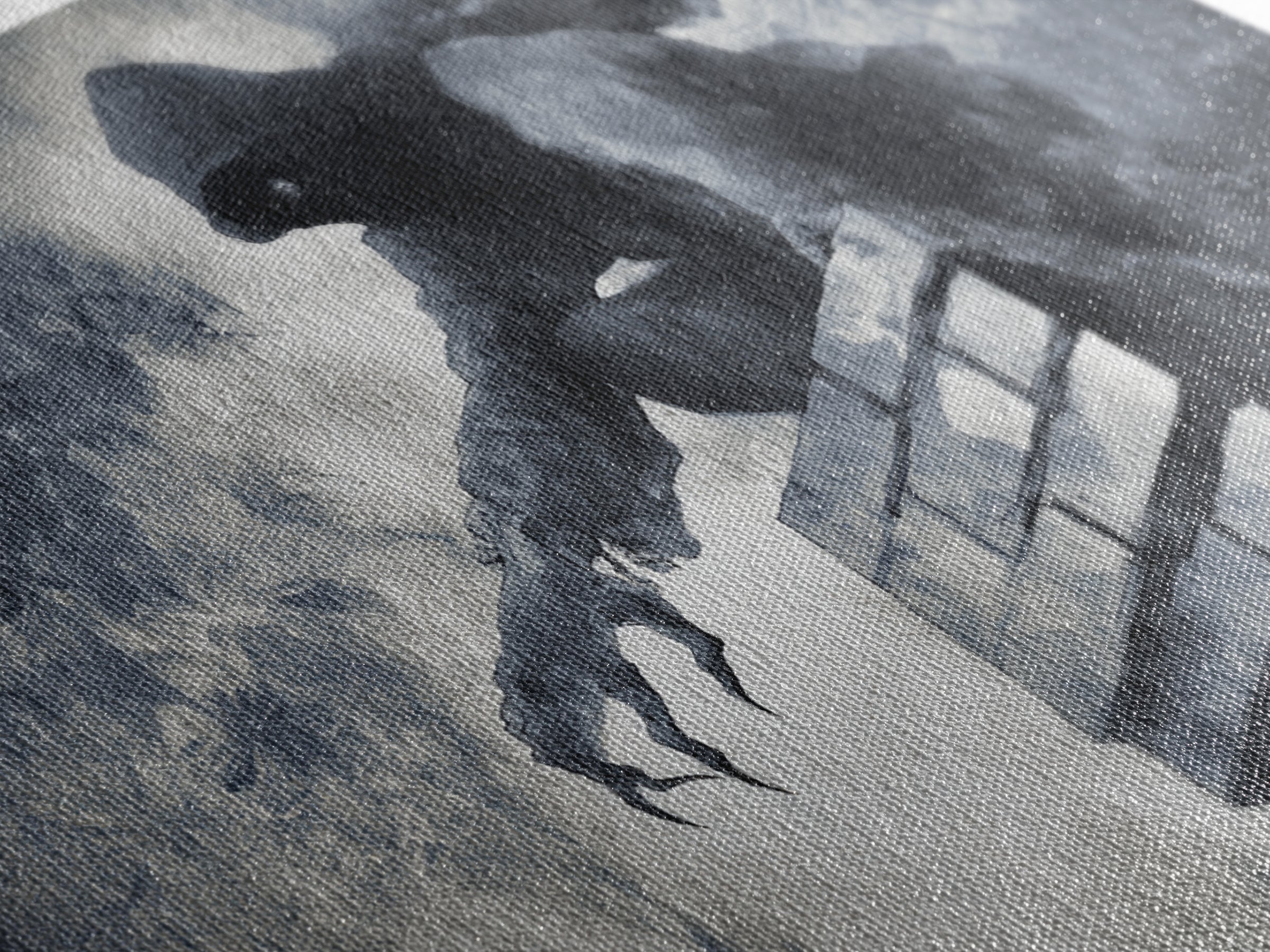 The Chimney Phantom, Symbolist Dream Art, Landscape Wall Art, Dark Fantasy Wall Art, Canvas Print, Halloween Wall Art