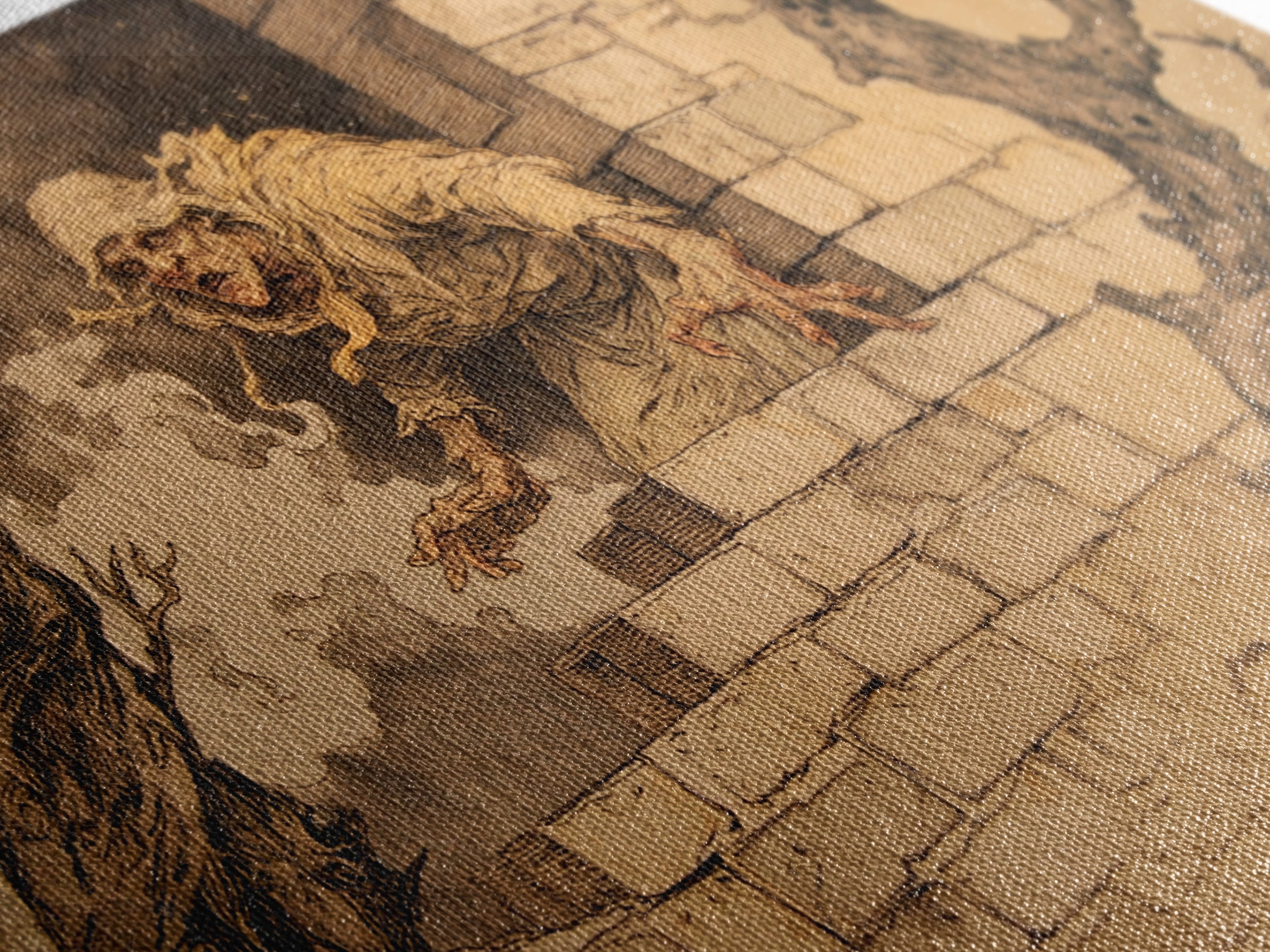 The Chimney Phantom, Gothic Storybook Art, Landscape Wall Art, Dark Fantasy Wall Art, Canvas Print, Halloween Wall Art