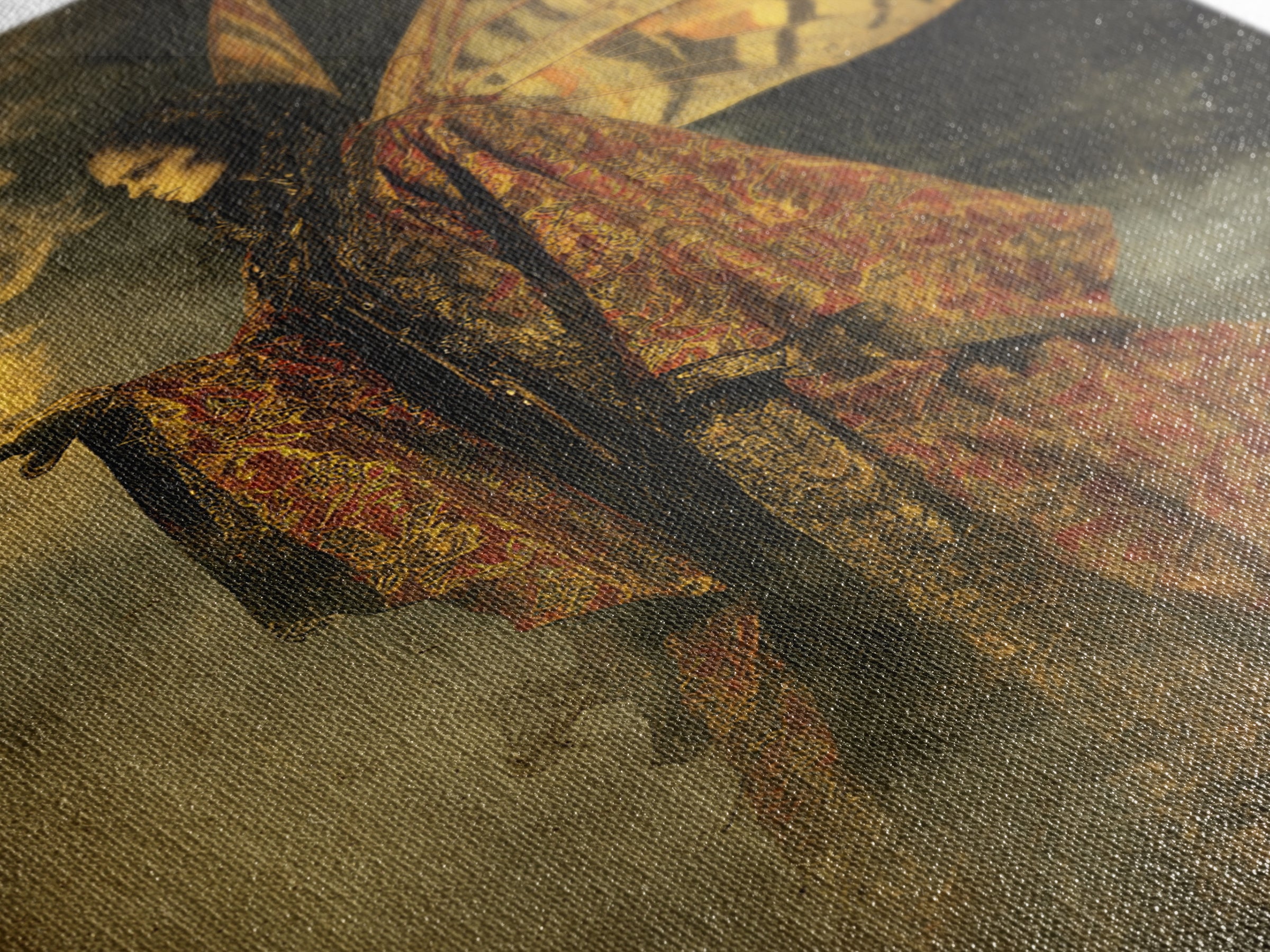 The Velvet Moth Witch, Decadent Gothic Art, Vertical Wall Art, Macabre Wall Art, Canvas Print, Halloween Wall Art, Horror Wall Art