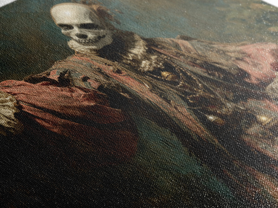 The Phantom Jester, Symbolist Gothic Landscape, Landscape Wall Art, Gothic Horror Wall Art, Canvas Print, Halloween Wall Art