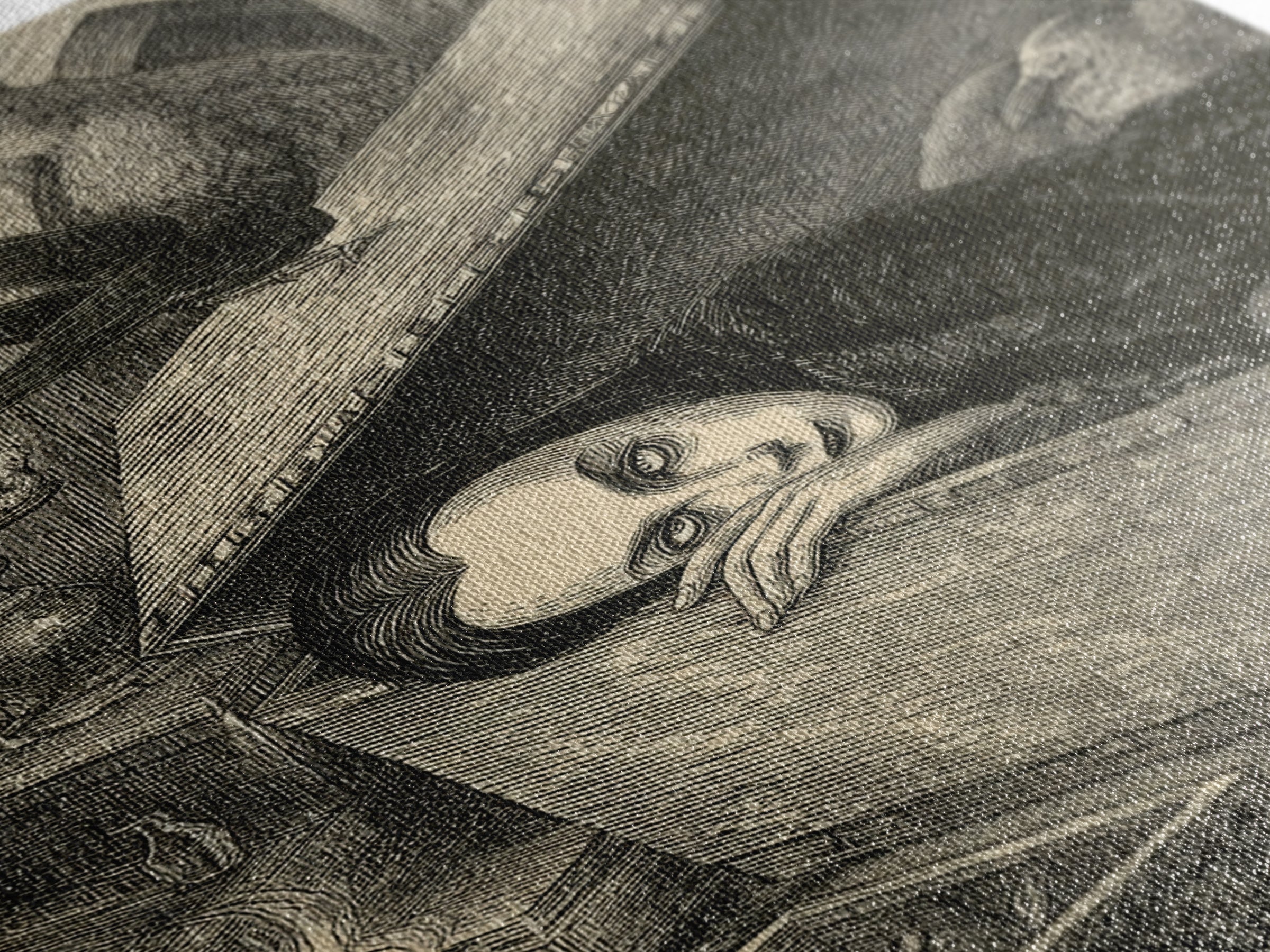 The Coffin Sleeper, Victorian Macabre Art, Vertical Wall Art, Gothic Horror Wall Art, Canvas Print, Halloween Wall Art