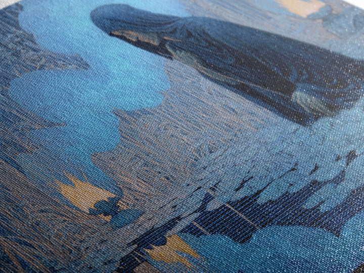 The Will-O'-The-Wisp Shepherd, Symbolist Death Art, Landscape Wall Art, Dark Halloween Decor, Canvas Print, Halloween Wall Art