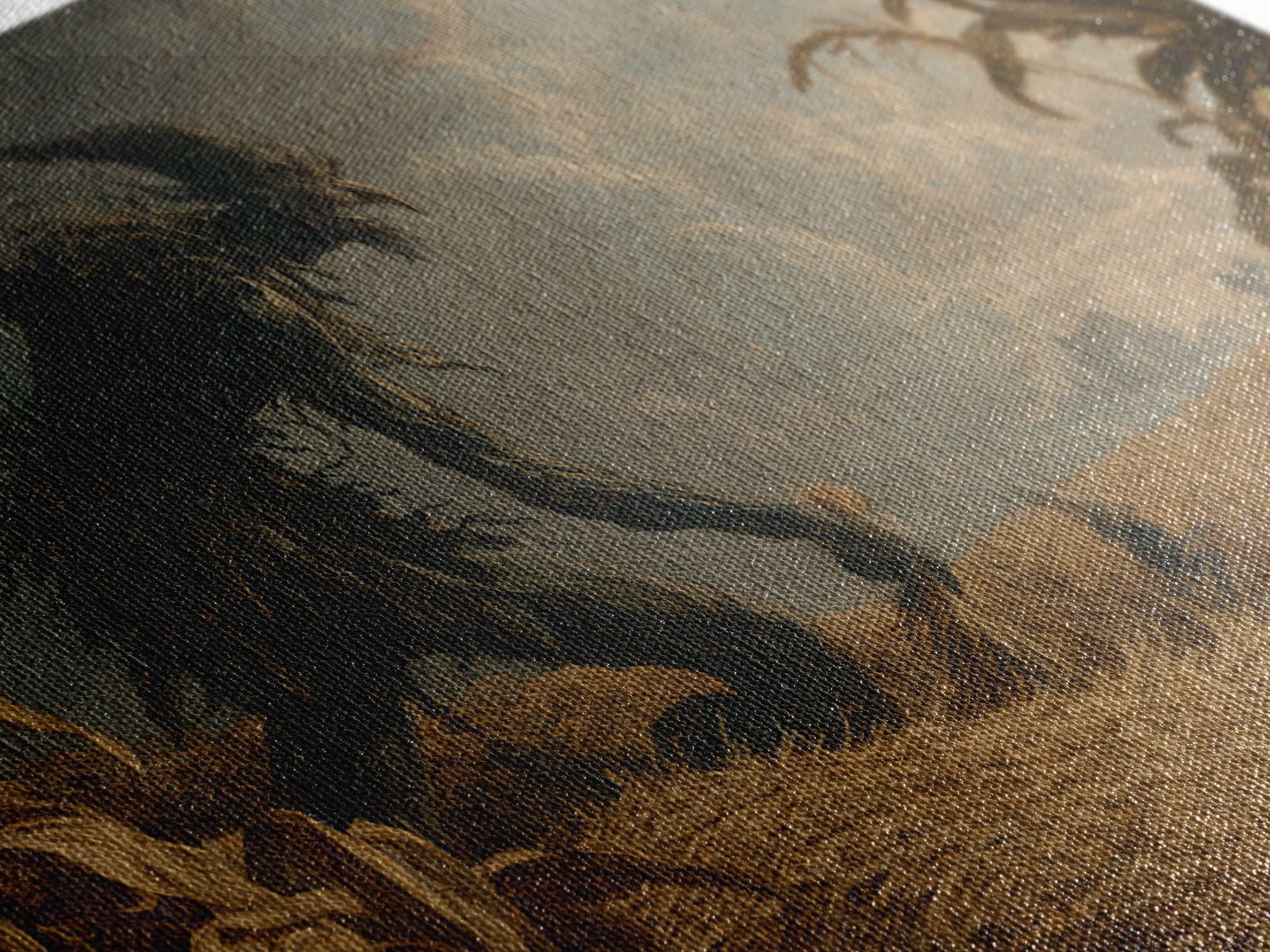 The Cornfield Crawler, Baroque Witchcraft Art, Landscape Wall Art, Macabre Wall Art, Framed Canvas Print, Halloween Wall Art