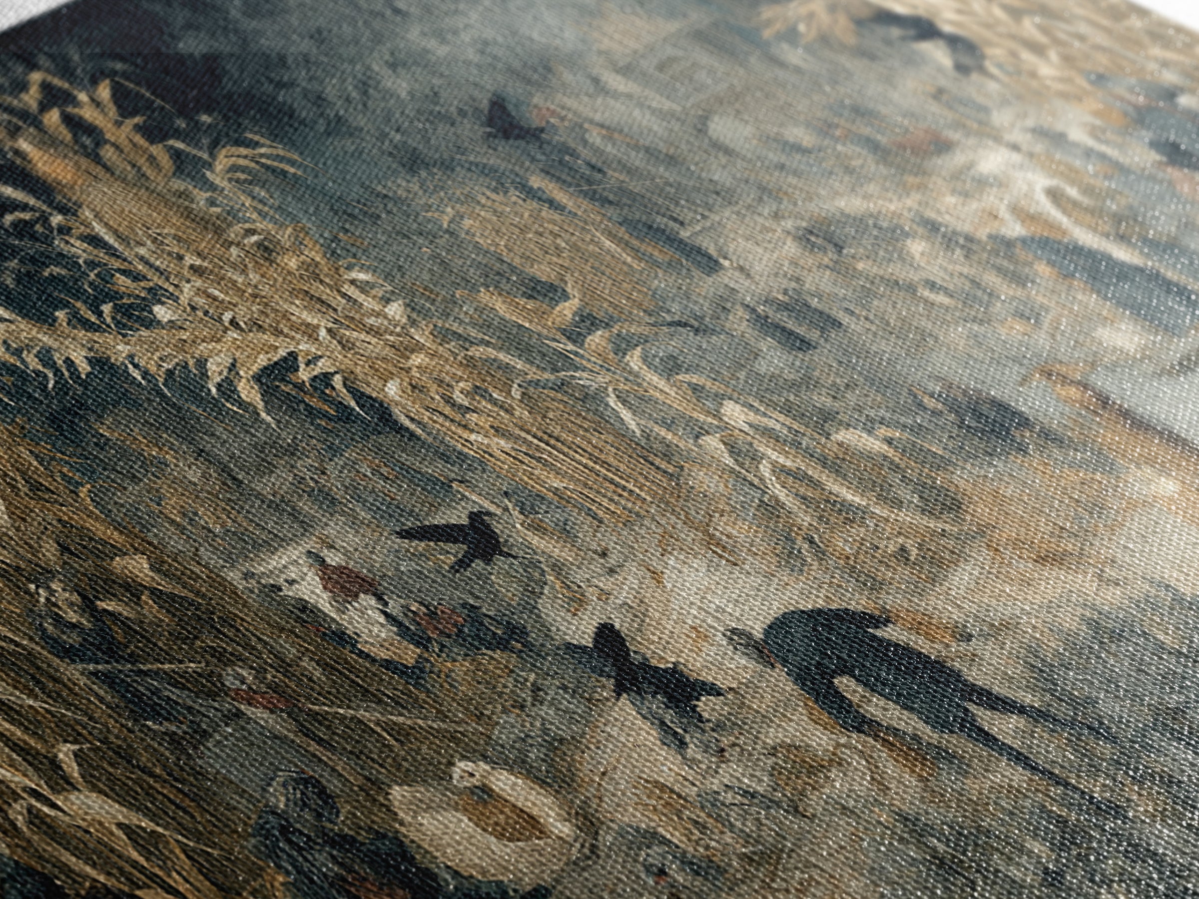 The Harvest Demon, Northern Renaissance Horror, Wide Panoramic Art, Gothic Horror Wall Art, Canvas Print, Halloween Wall Art