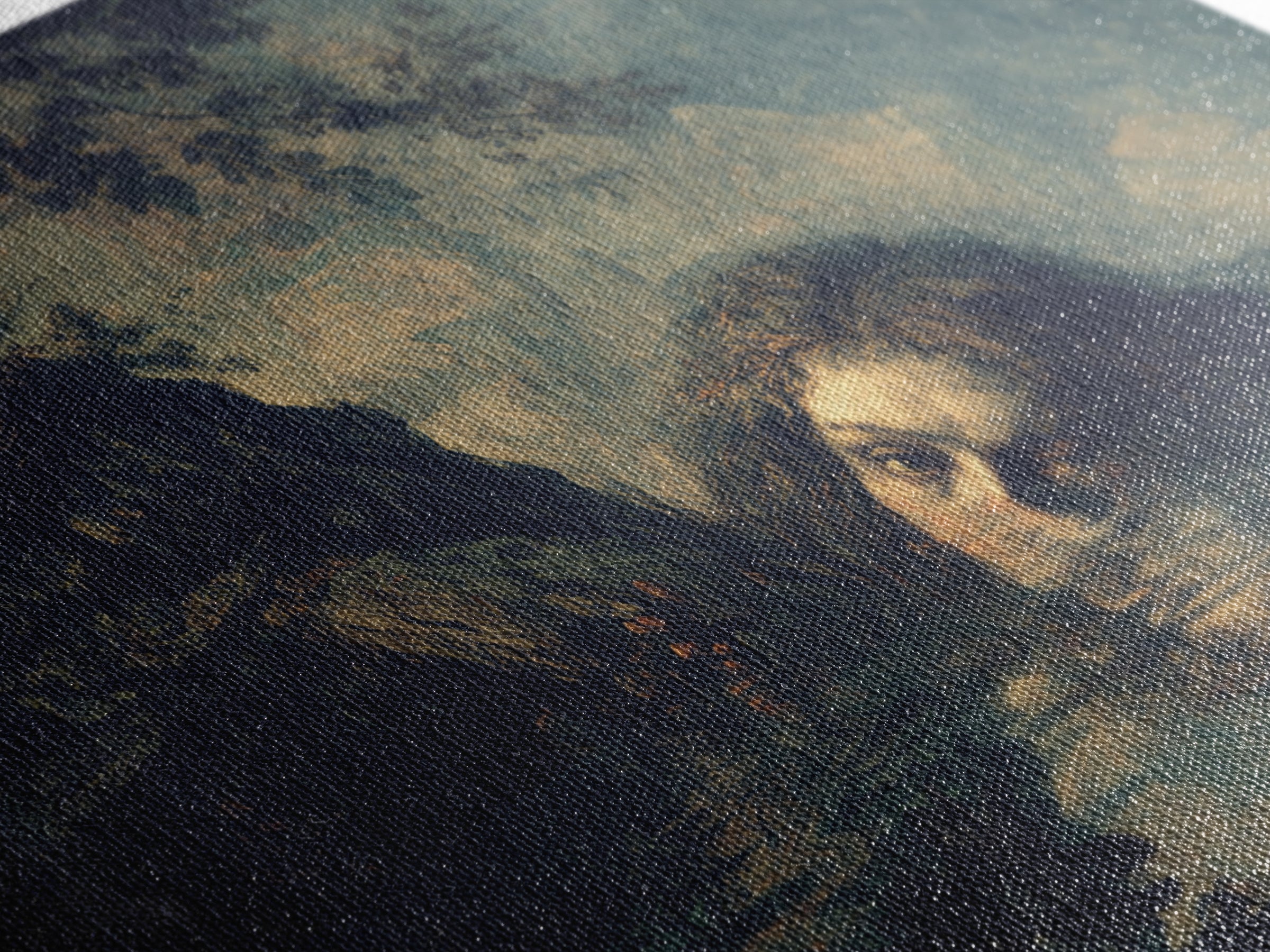 The Lake Phantom, Baroque Witchcraft Art, Landscape Wall Art, Gothic Horror Wall Art, Canvas Print, Halloween Wall Art