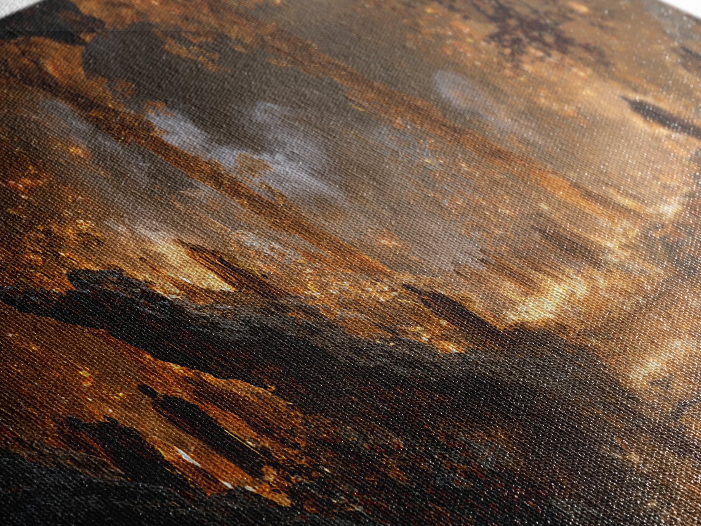 The Cave Oracle, Apocalyptic Romantic Art, Wide Panoramic Art, Gothic Horror Wall Art, Canvas Print, Halloween Wall Art