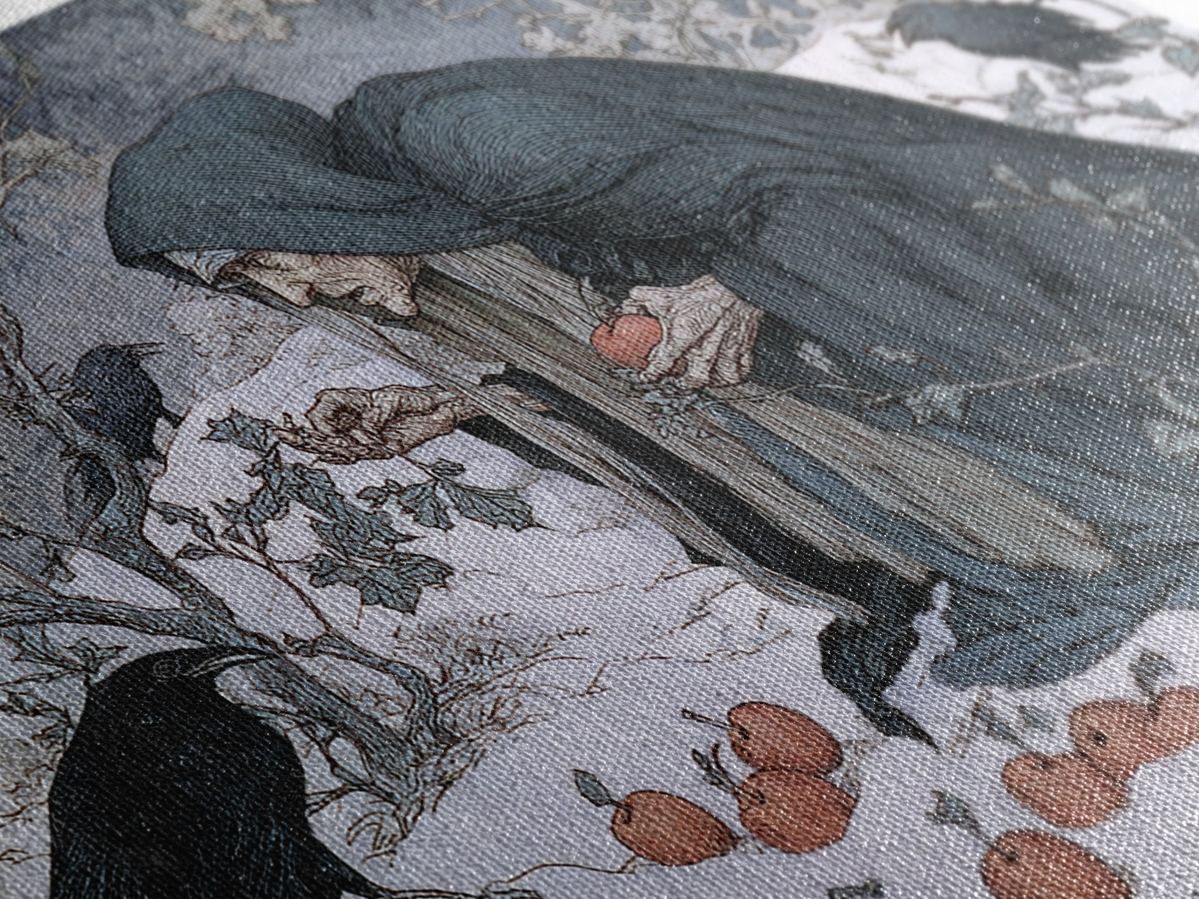 The Orchard Hag, Symbolist Death Art, Landscape Wall Art, Macabre Wall Art, Canvas Print, Halloween Wall Art, Seasonal Home Decor