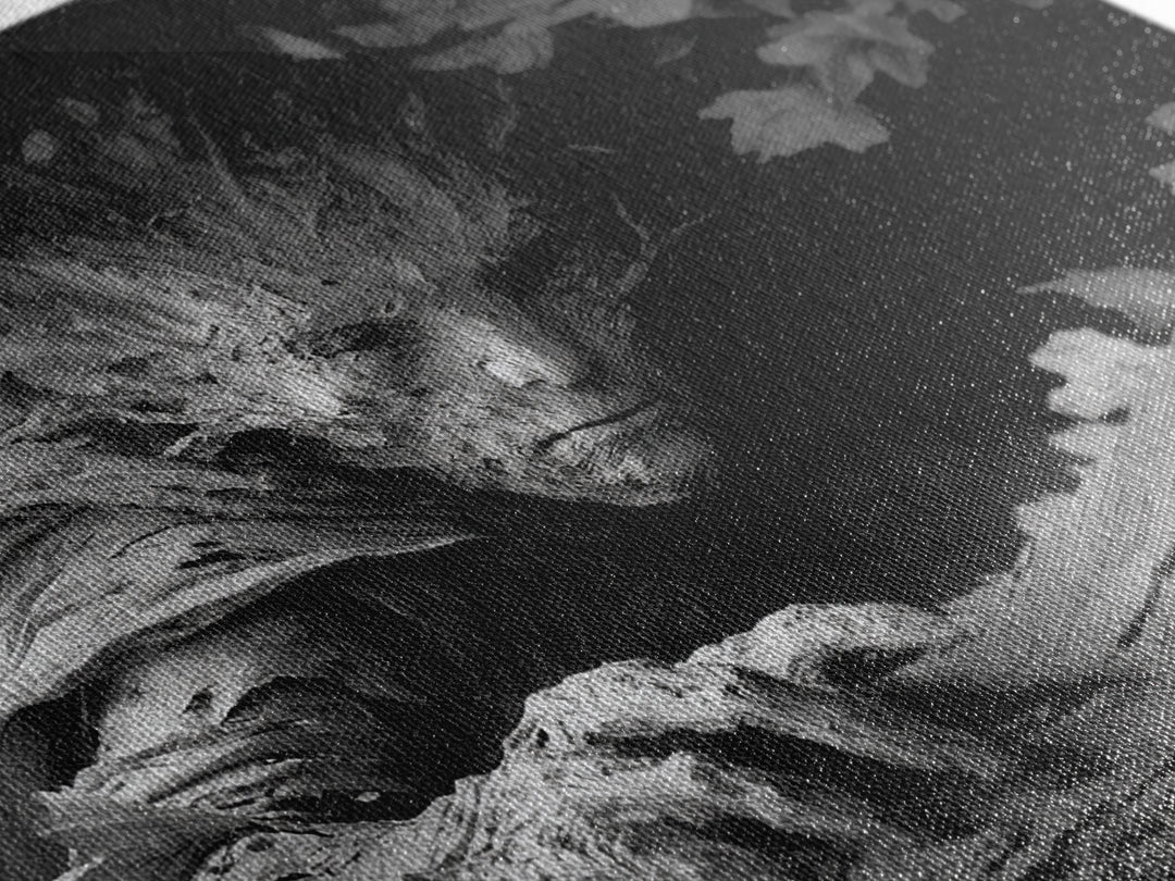 The Hollow-Tree Monster, Biomechanical Horror Art, Landscape Wall Art, Dark Fantasy Wall Art, Canvas Print, Halloween Wall Art