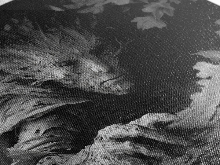 The Hollow-Tree Monster, Biomechanical Horror Art, Landscape Wall Art, Dark Fantasy Wall Art, Canvas Print, Halloween Wall Art