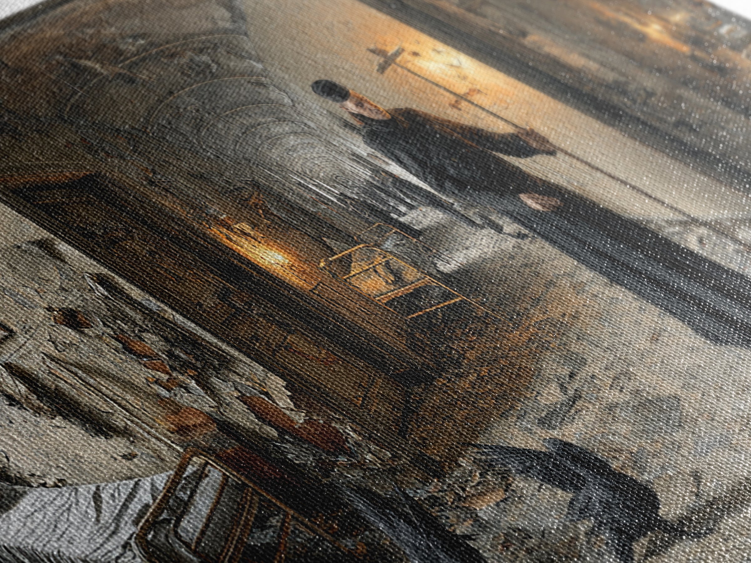 The Derelict Asylum, Northern Renaissance Horror, Wide Panoramic Art, Macabre Wall Art, Canvas Print, Halloween Wall Art
