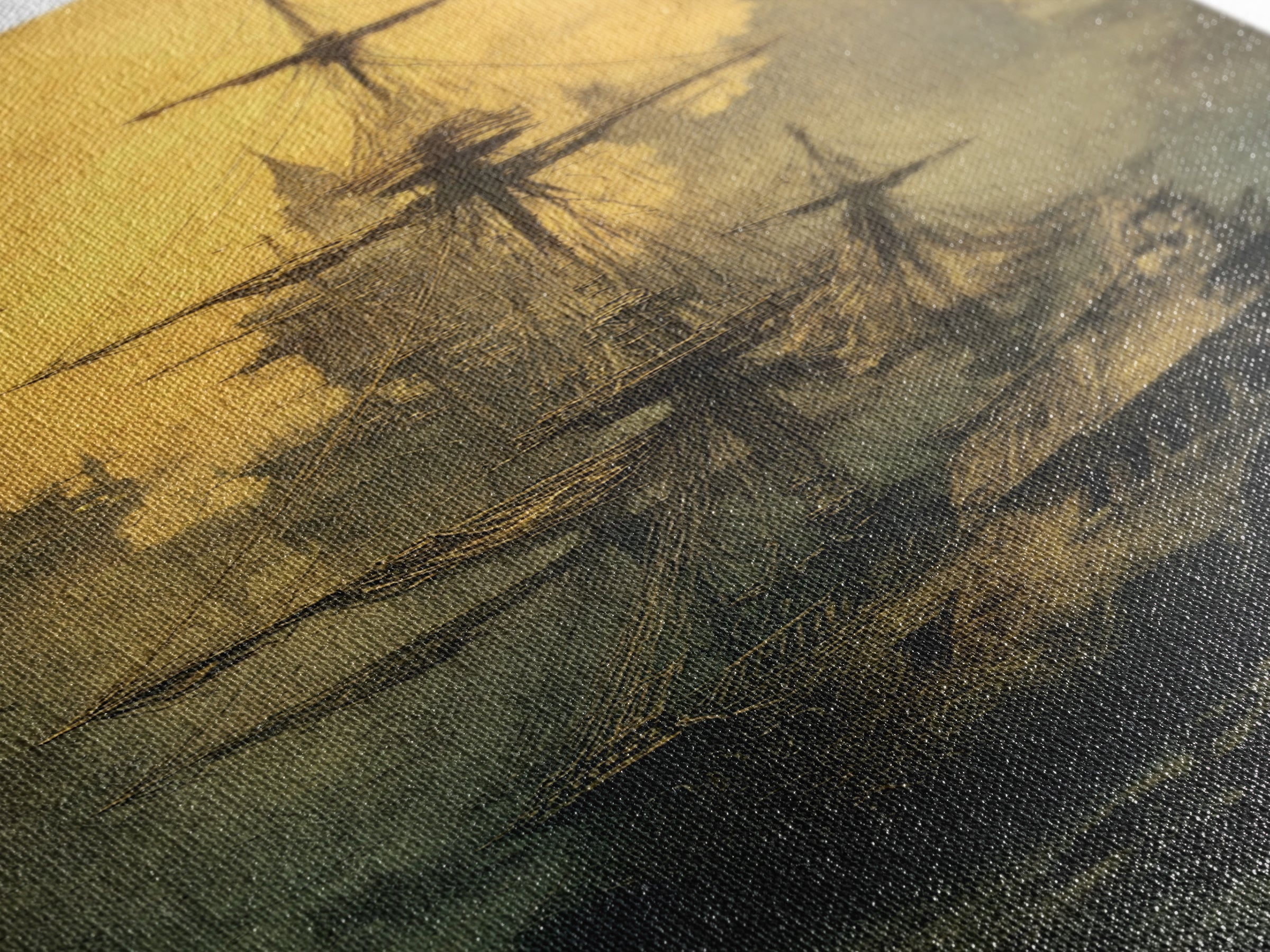 The Shipwreck Cove, Surreal Apocalyptic Art, Tall Narrow Wall Art, Dark Fantasy Wall Art, Canvas Print, Halloween Wall Art
