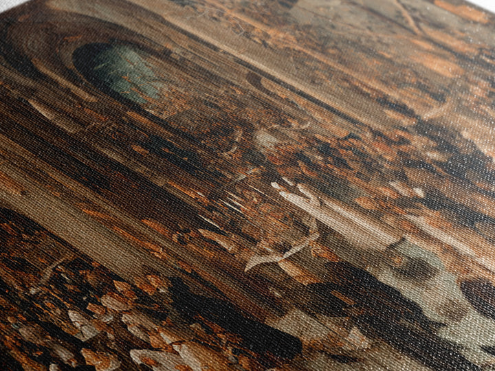The Ghost Wedding, Northern Renaissance Horror, Wide Panoramic Art, Gothic Horror Wall Art, Canvas Print, Halloween Wall Art