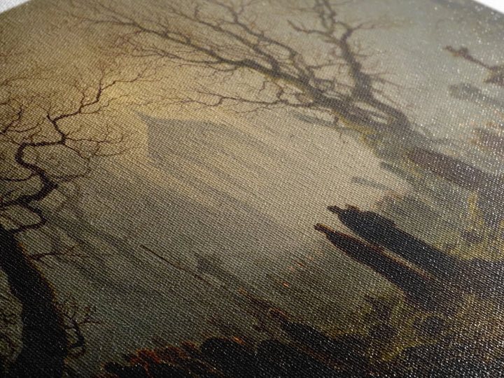 The Ghost Wedding, Romantic Gothic Landscape, Landscape Wall Art, Macabre Wall Art, Canvas Print, Halloween Wall Art