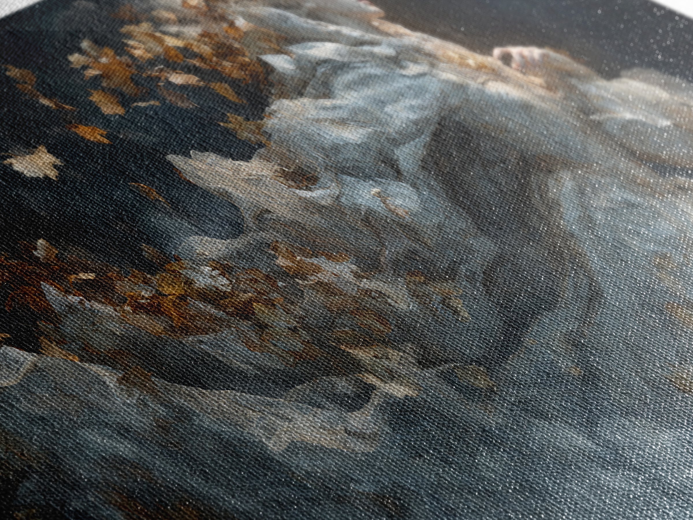 The First Frost Awakening, Apocalyptic Romantic Art, Wide Panoramic Art, Gothic Horror Wall Art, Canvas Print, Halloween Wall Art