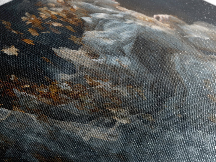 The First Frost Awakening, Apocalyptic Romantic Art, Wide Panoramic Art, Gothic Horror Wall Art, Canvas Print, Halloween Wall Art