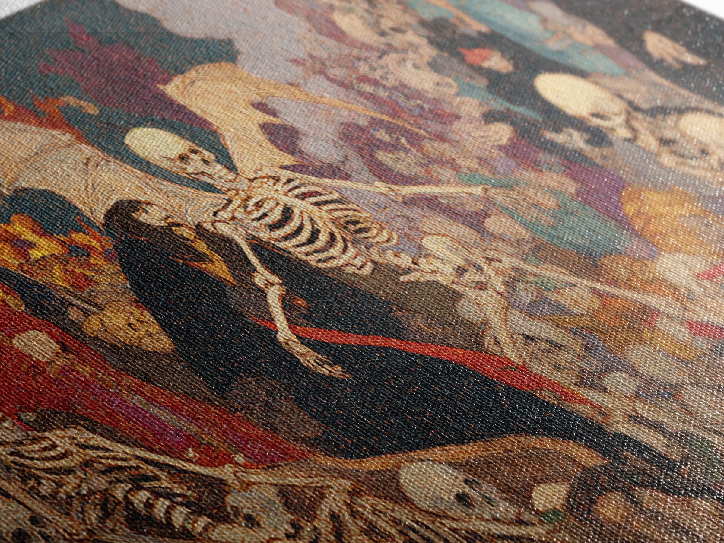 The Coffin Key, Grotesque Carnival Art, Wide Panoramic Art, Macabre Wall Art, Canvas Print, Halloween Wall Art, Gothic Home Decor