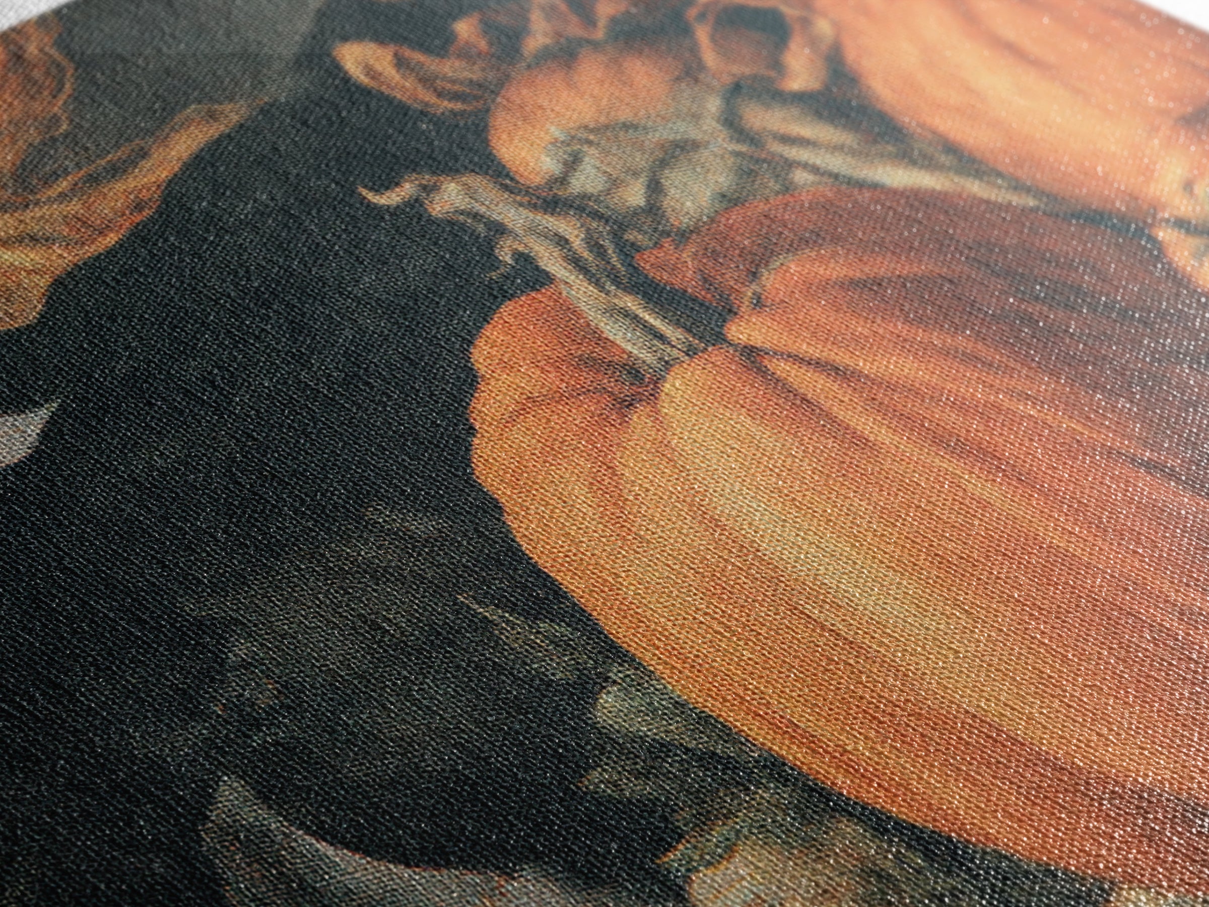 Vintage Orange-And-Black Halloween, Dark Renaissance Art, Landscape Wall Art, Macabre Wall Art, Canvas Print, Halloween Wall Art