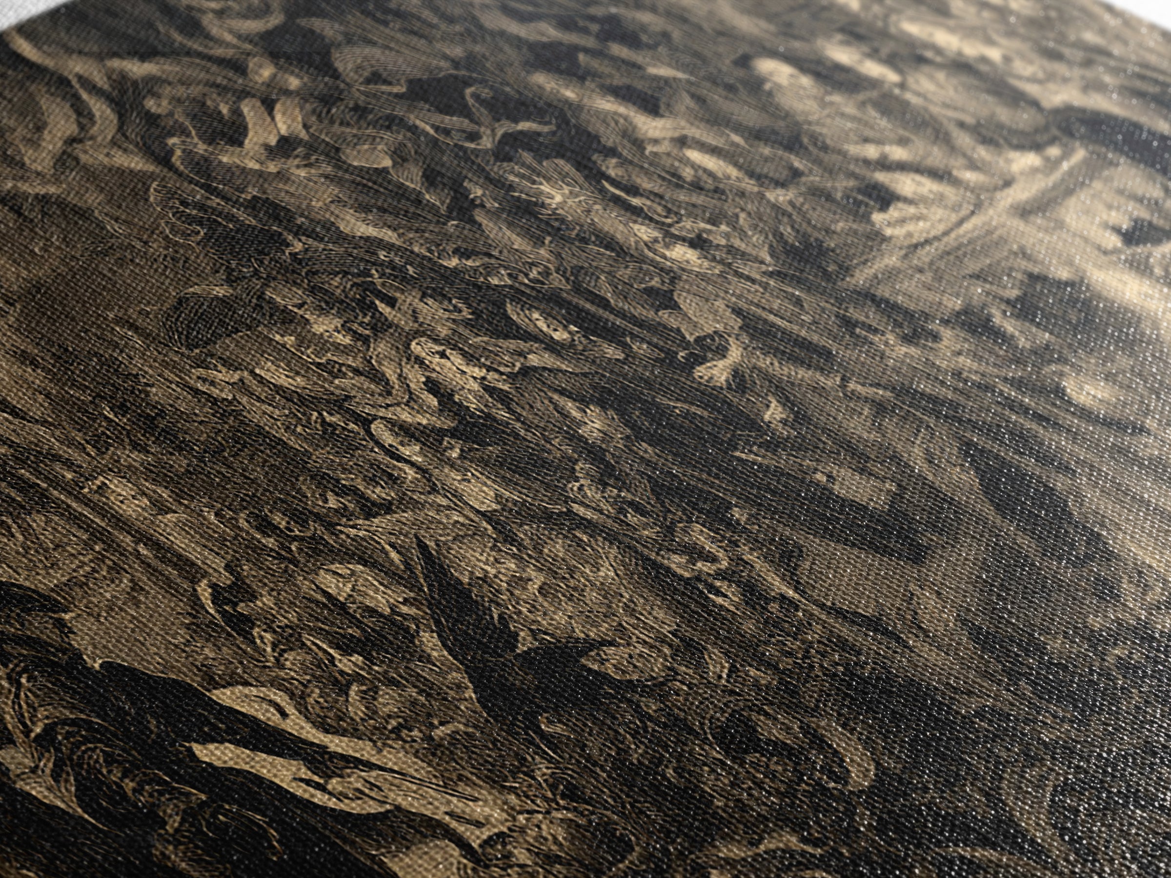Dark Academia Halloween, Northern Renaissance Horror, Wide Panoramic Art, Dark Halloween Decor, Canvas Print, Halloween Wall Art