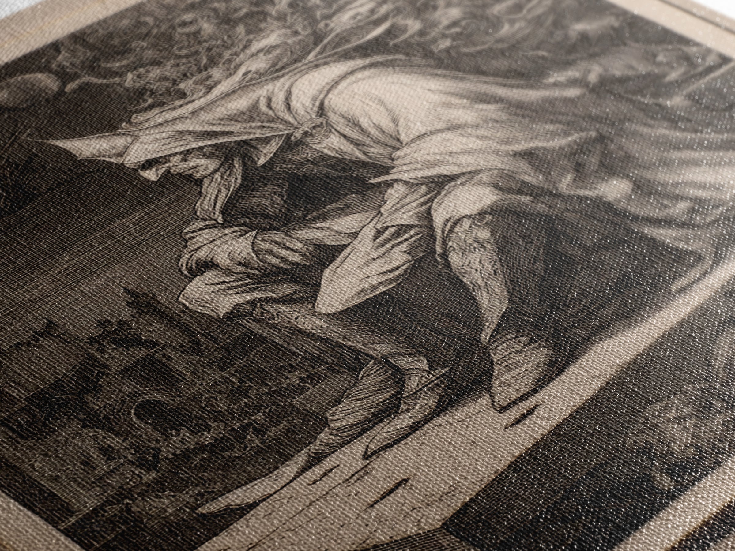 The Bat Prince, Renaissance Engraving Art, Vertical Wall Art, Macabre Wall Art, Canvas Print, Halloween Wall Art, Halloween Decor
