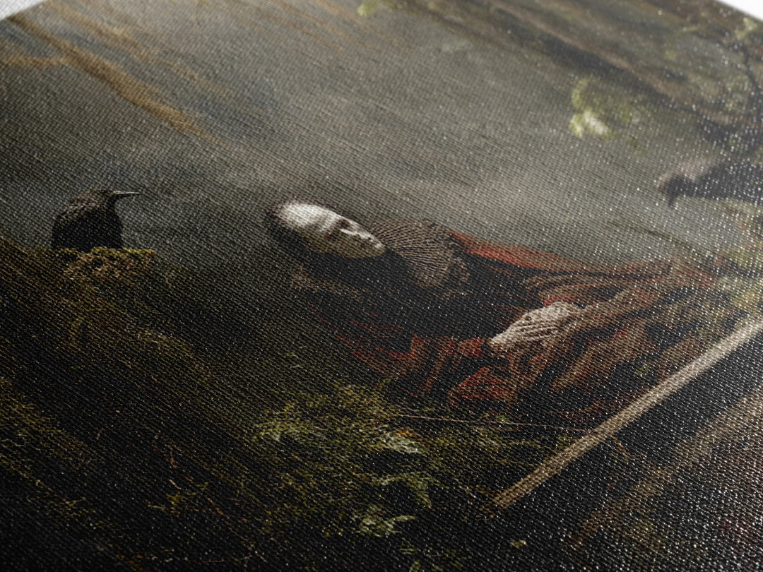 The Dream Eater, Symbolist Gothic Landscape, Landscape Wall Art, Gothic Horror Wall Art, Canvas Print, Halloween Wall Art