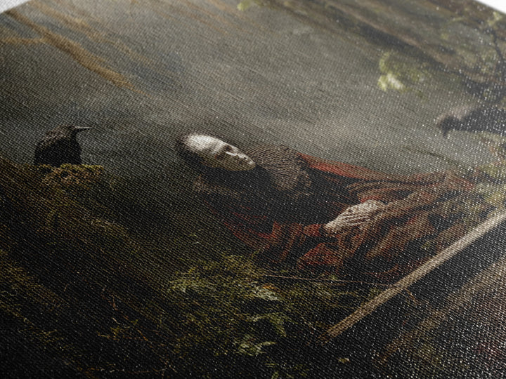 The Dream Eater, Symbolist Gothic Landscape, Landscape Wall Art, Gothic Horror Wall Art, Canvas Print, Halloween Wall Art