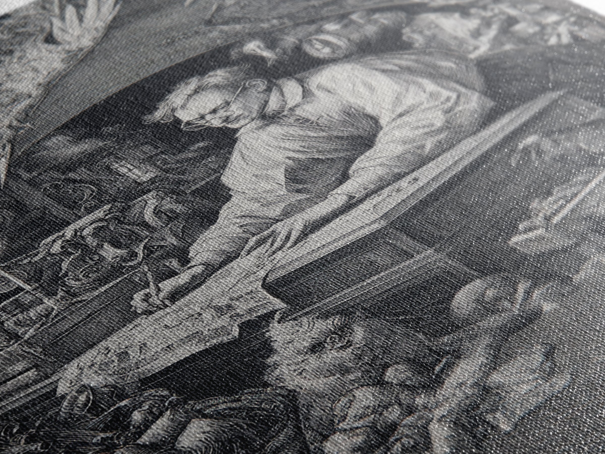 The Royal Coffin Maker, Renaissance Engraving Art, Vertical Wall Art, Dark Fantasy Wall Art, Framed Canvas Print, Halloween Wall Art