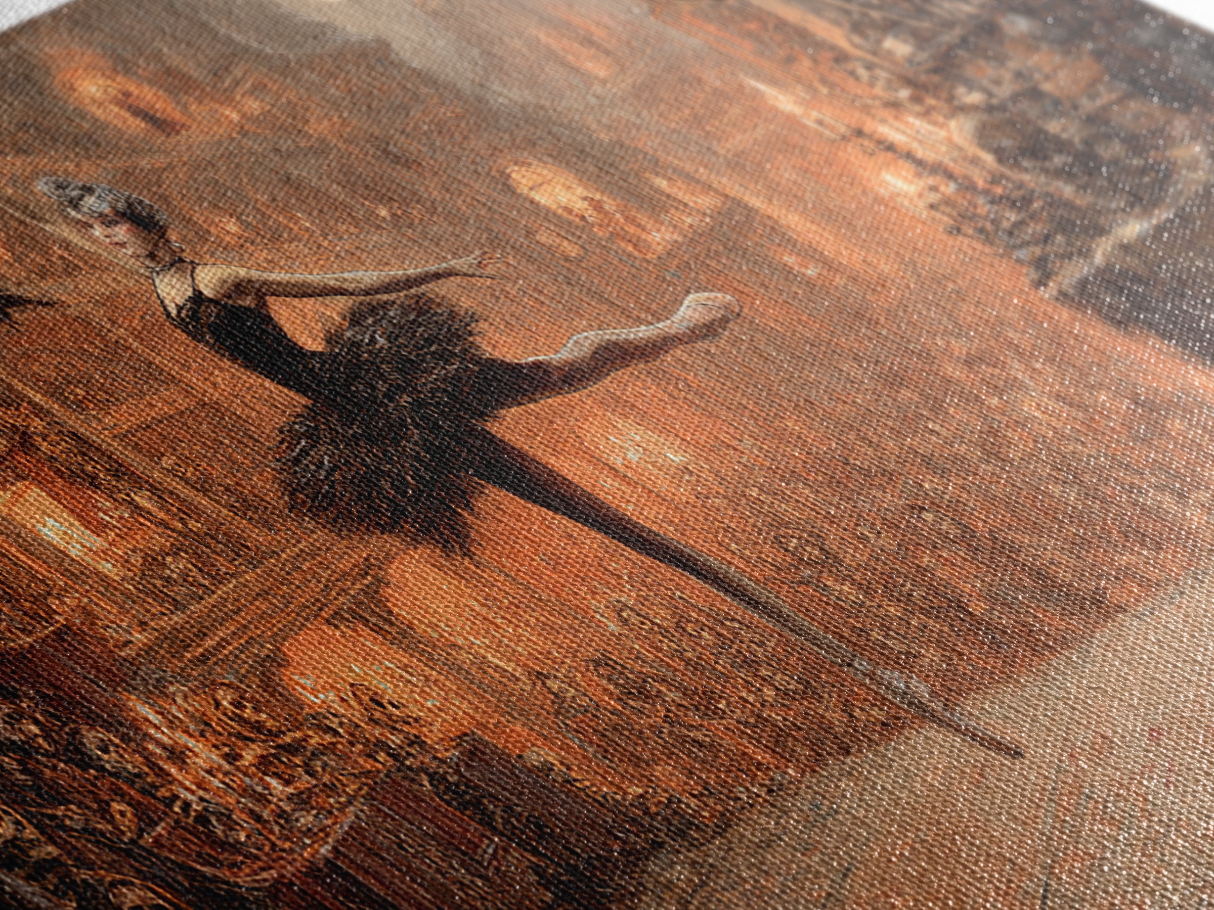 The Phantom Ballerina, Grotesque Carnival Art, Wide Panoramic Art, Dark Fantasy Wall Art, Canvas Print, Halloween Wall Art
