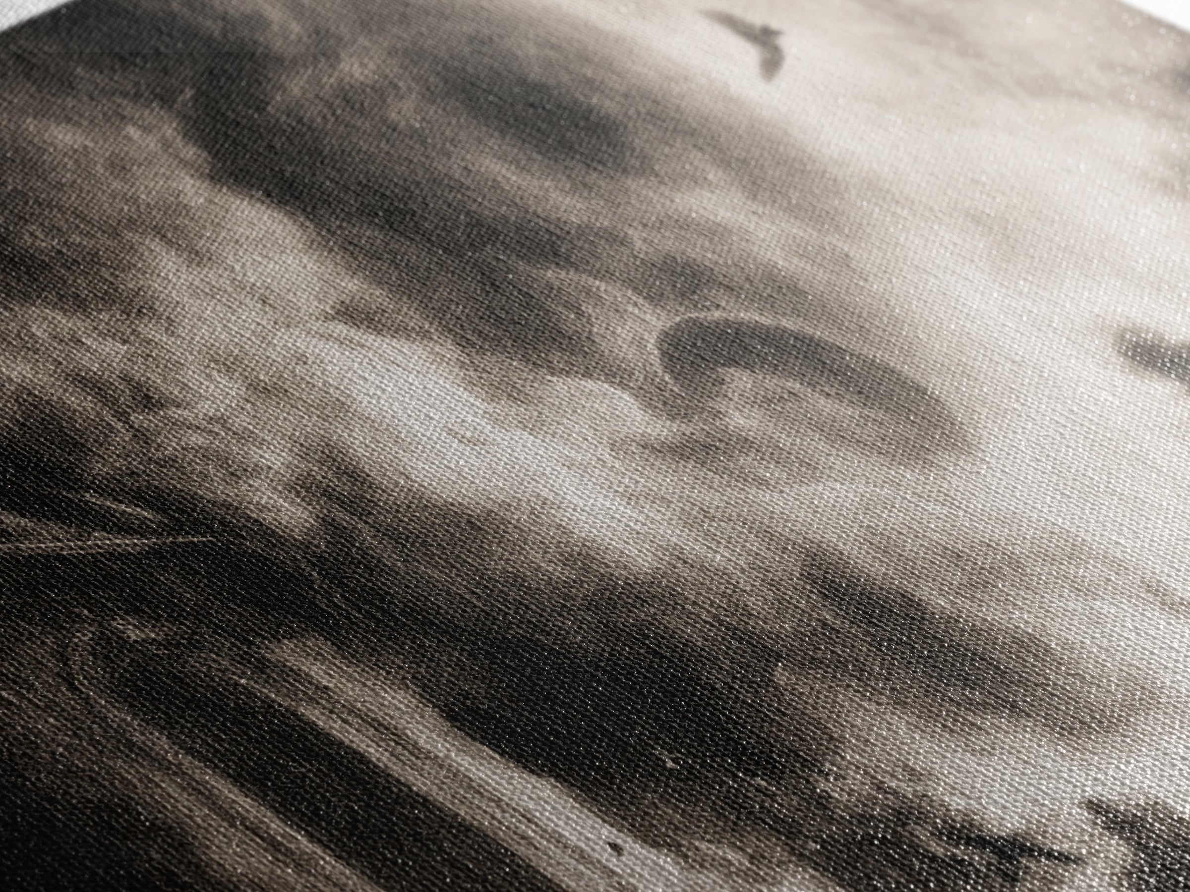 The Ash-Covered Oracle, Symbolist Dream Art, Wide Panoramic Art, Dark Halloween Decor, Framed Canvas Print, Halloween Wall Art