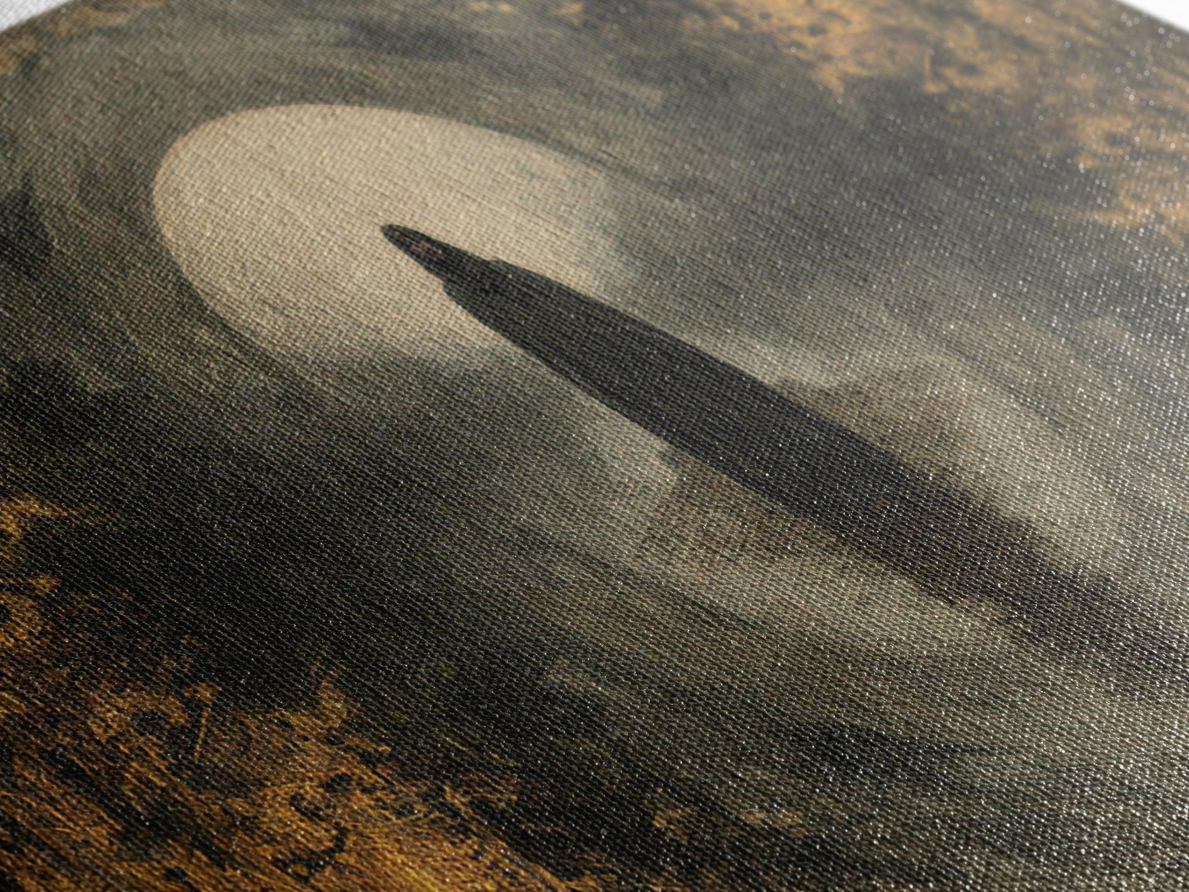 The Ash-Covered Oracle, Symbolist Gothic Landscape, Wide Panoramic Art, Dark Fantasy Wall Art, Canvas Print, Halloween Wall Art