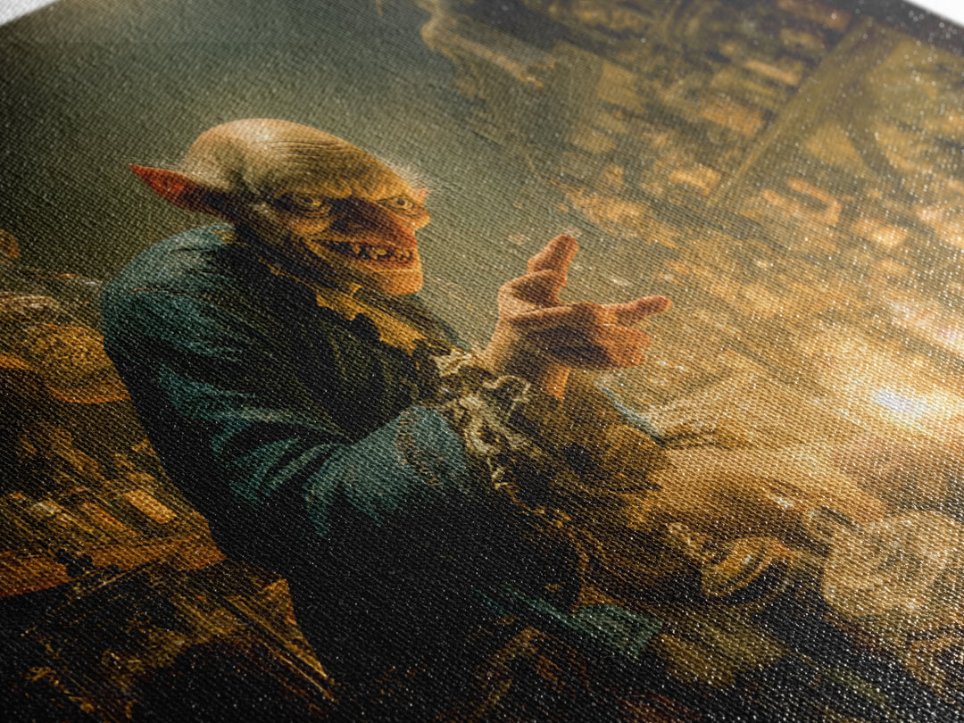 The Goblin Candy Shop, Medieval Grotesque Art, Landscape Wall Art, Dark Fantasy Wall Art, Framed Canvas Print, Halloween Wall Art