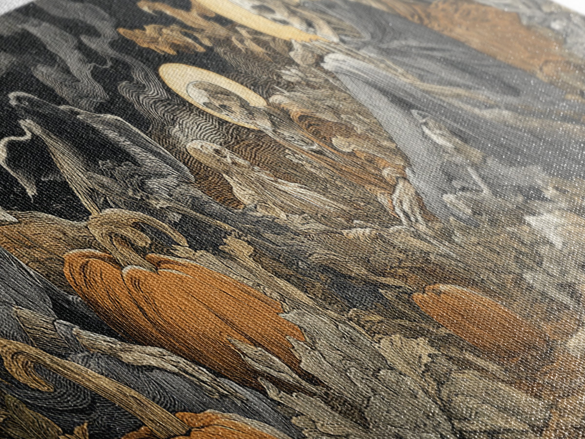 Desert Halloween, Dark Renaissance Art, Extra Wide Wall Art, Dark Fantasy Wall Art, Canvas Print, Halloween Wall Art