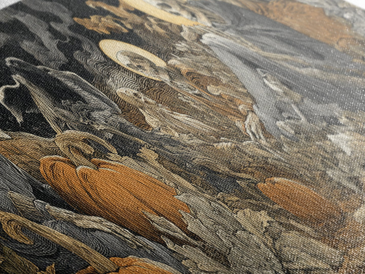 Desert Halloween, Dark Renaissance Art, Extra Wide Wall Art, Dark Fantasy Wall Art, Canvas Print, Halloween Wall Art