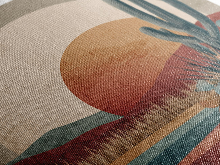 Desert Moon over Rolling Sand Canvas Print, Desert Art, Digital Download Art, Southwestern Decor, Desert, Minimalist Decor, DES-1x1-10