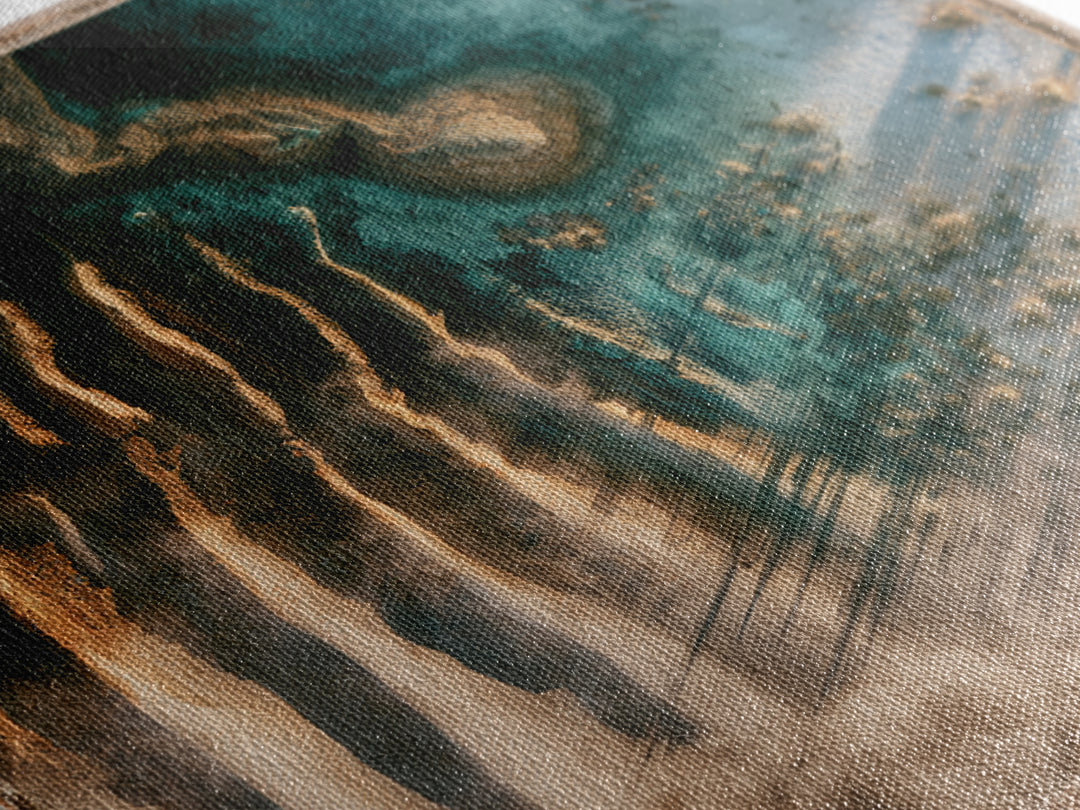 Wind Carved Dune Patterns from Above Canvas Print, Desert Art, Print, Southwestern Decor, Fine Art, Desert, Watercolor Painting, DES-1x1-20