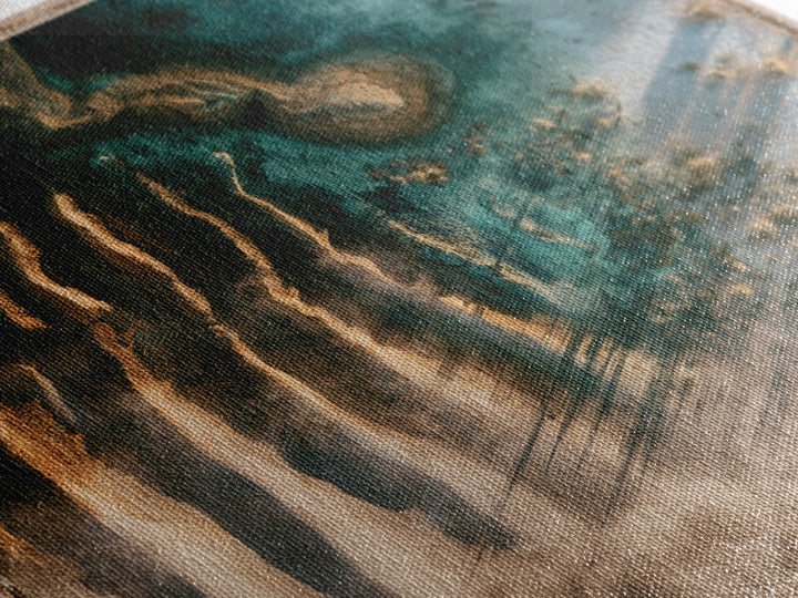 Wind Carved Dune Patterns from Above Canvas Print, Desert Art, Print, Southwestern Decor, Fine Art, Desert, Watercolor Painting, DES-1x1-20