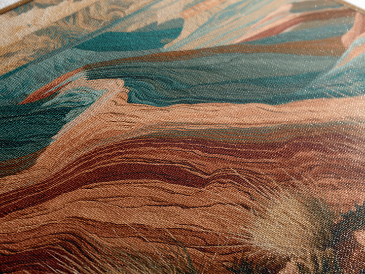 Wind Carved Dune Patterns from Above Canvas Print, Desert Art, Digital Download Art, Southwestern Decor, Fine Art, Desert, DES-1x1-92
