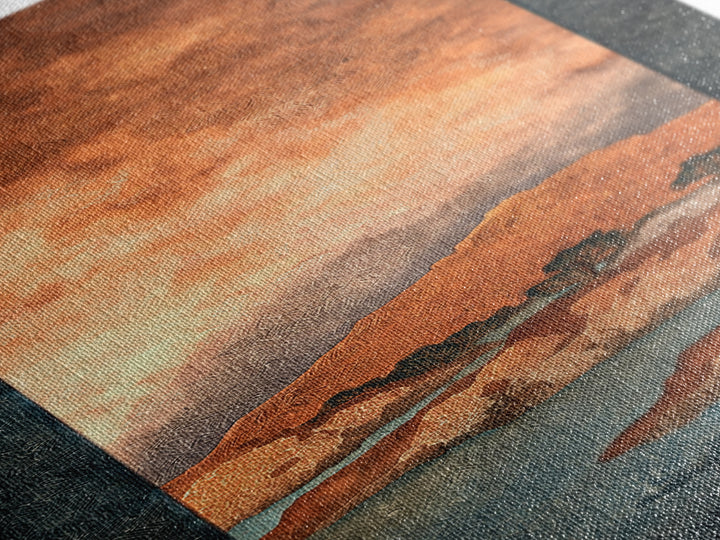 Ancient Desert Petroglyph Design Canvas Print, Desert Art, Print, Southwestern Decor, Fine Art, Desert, Watercolor Painting, DES-1x3-57