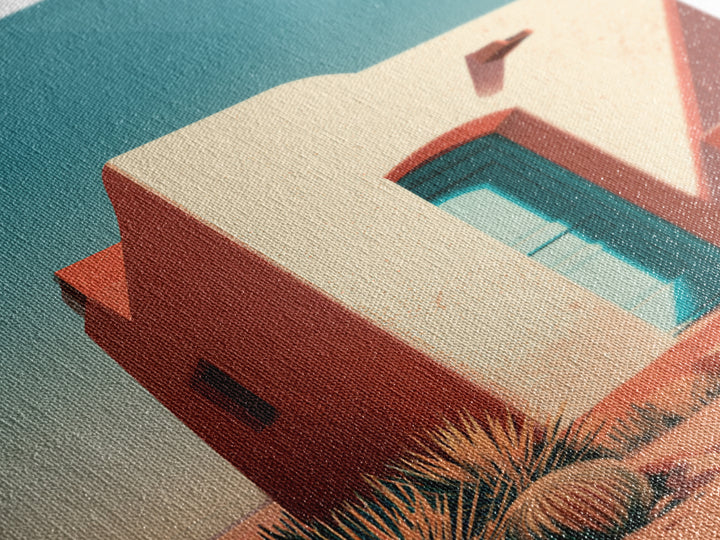 Adobe Doorway with Turquoise Shadow Canvas Print, Desert Art, Landscape Wall Art, Southwestern Decor, Fine Art, Desert, DES-2x3-61