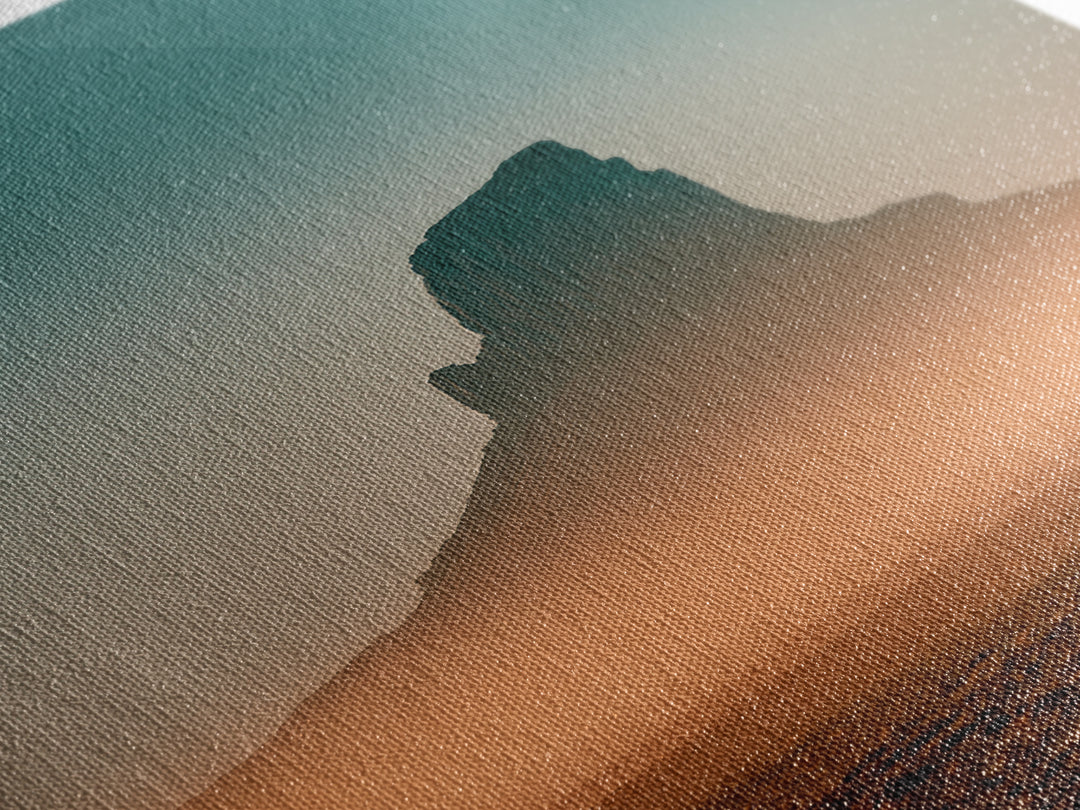 Monument Valley Silhouette Canvas Print, Desert Art, Landscape Art, Southwestern Decor, Oil Painting, Desert, Art Print, DES-2x3-65