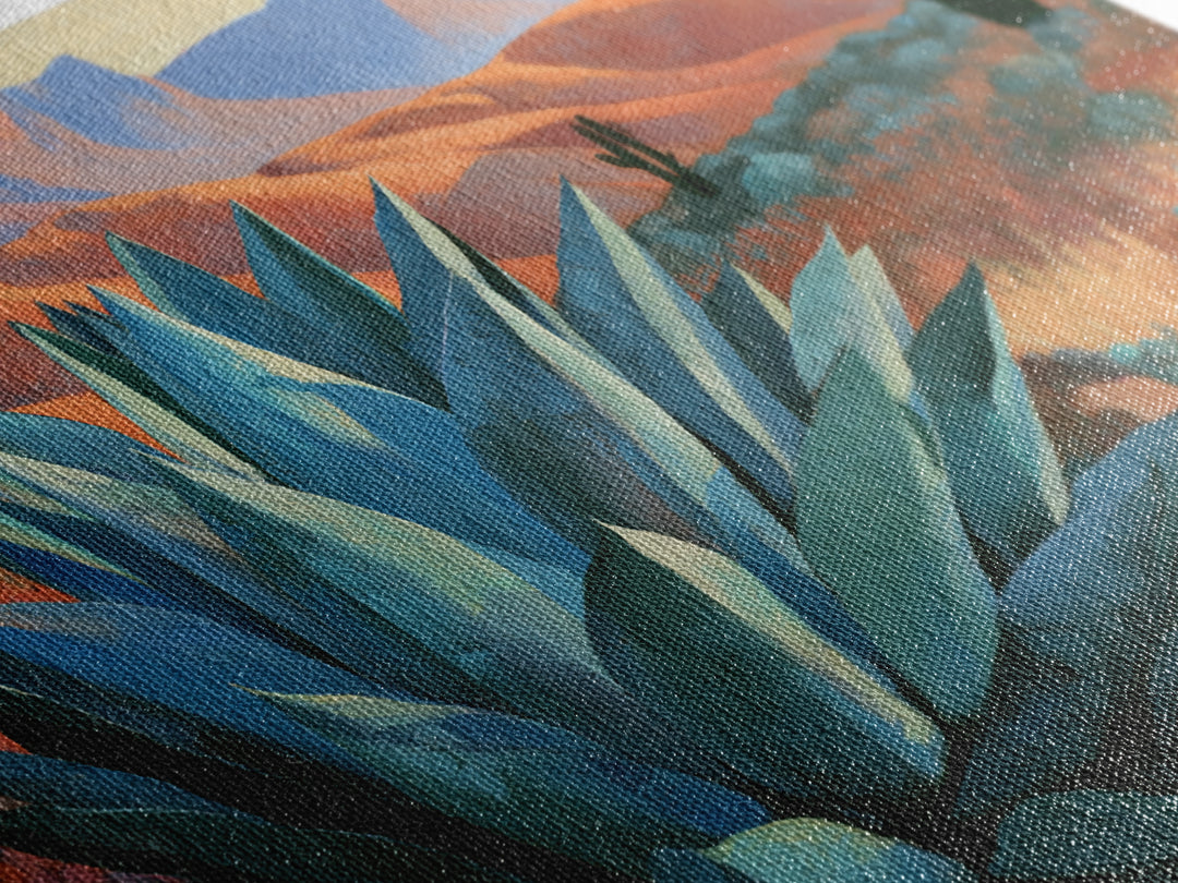 Agave Plant Closeup Framed Canvas Print, Desert Art, Boho, Southwestern Decor, Desert, Mountain Wall Art, Landscape Wall Art, DES-3x2-100