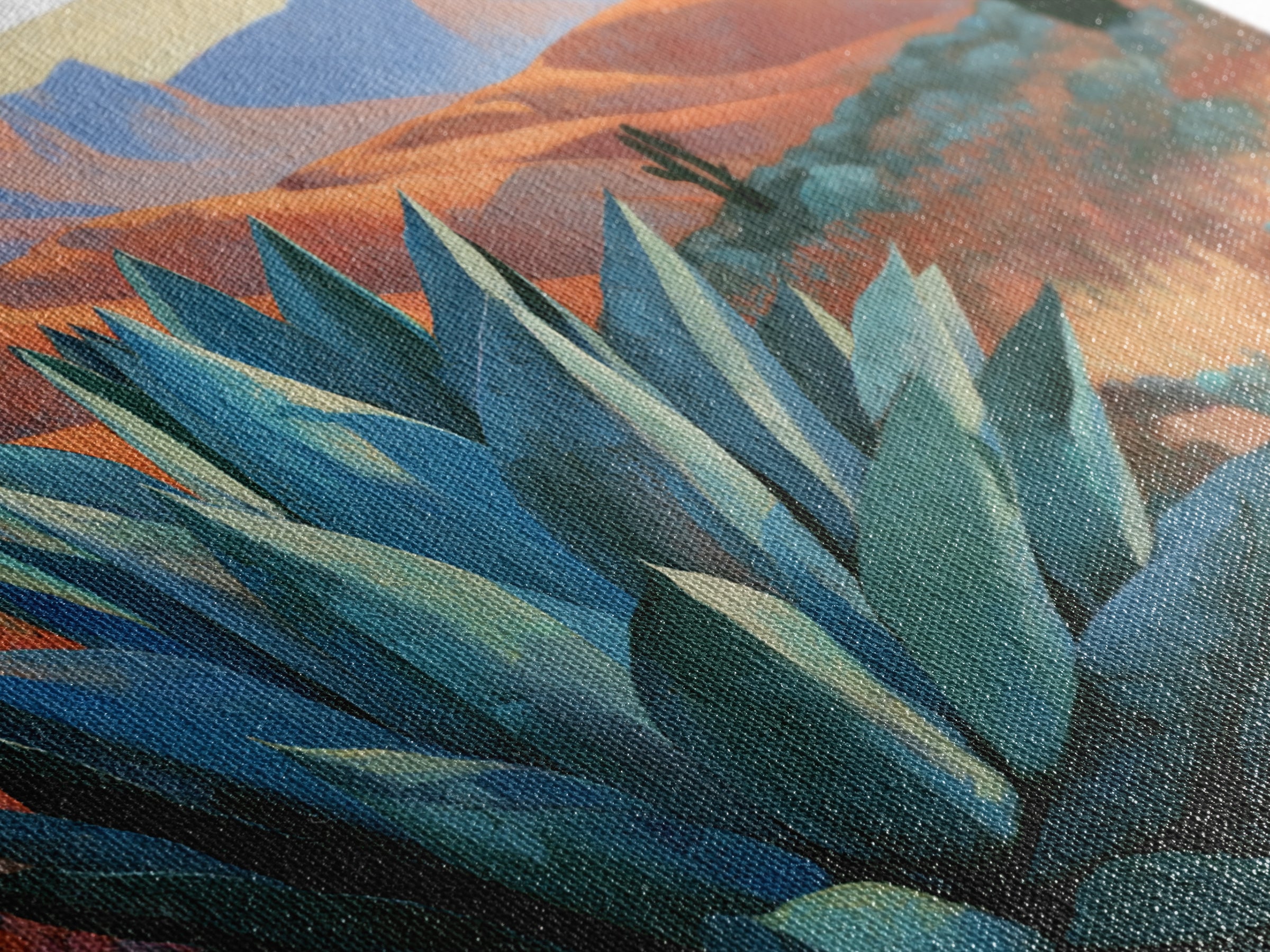 Agave Plant Closeup Framed Canvas Print, Desert Art, Boho, Southwestern Decor, Desert, Mountain Wall Art, Landscape Wall Art, DES-3x2-100