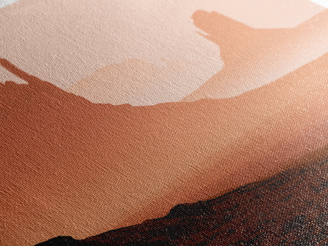 Monument Valley Silhouette Canvas Print, Desert Art, Luxury Decor, Southwestern Decor, Fine Art, Desert, Wall Art Prints, DES-3x2-61