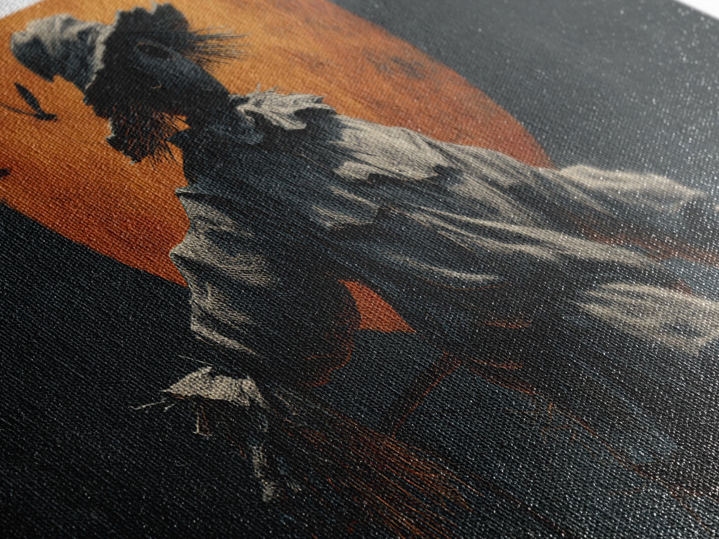The Living Scarecrow, Wide Panoramic Art, Dark Fantasy Wall Art, Canvas Print, Halloween Wall Decor, Gothic Home Decor, Statement Wall Art