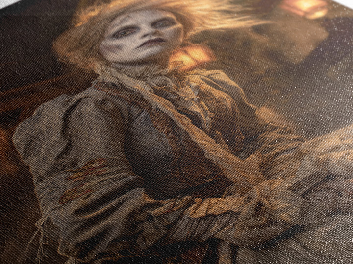 The Banshee Singer, Vertical Wall Art, Spooky Home Decor, Canvas Print, Halloween Wall Decor, Gothic Home Decor, Halloween Wall Art