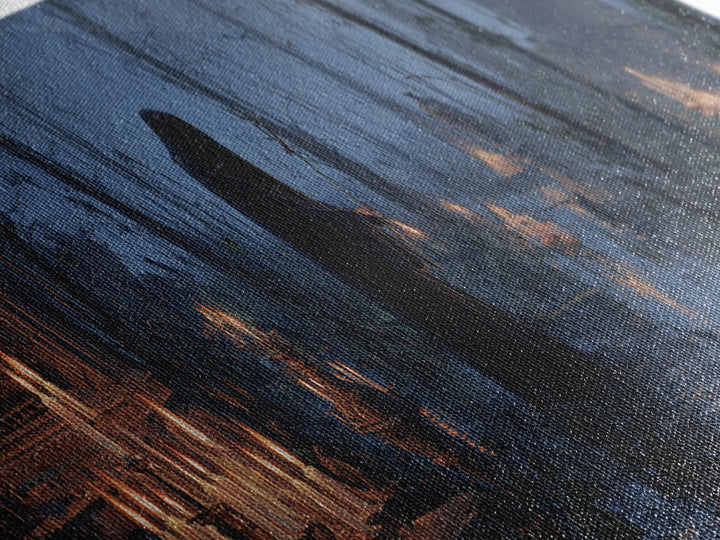 The Will-O'-The-Wisp Shepherd, Extra Wide Wall Art, Spooky Home Decor, Canvas Print, Halloween Wall Decor, Gothic Home Decor