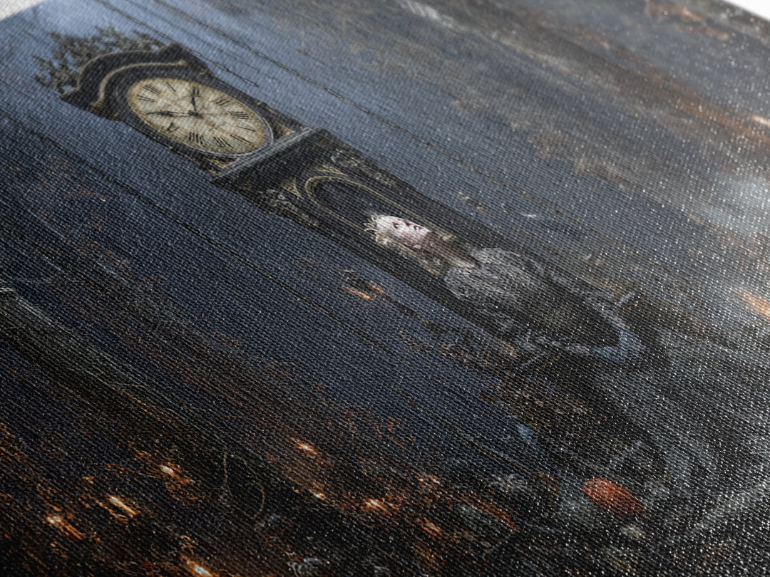 The Thirteenth Bell, Wide Panoramic Art, Macabre Wall Art, Framed Canvas Print, Halloween Wall Decor, Gothic Home Decor, Horror Wall Art