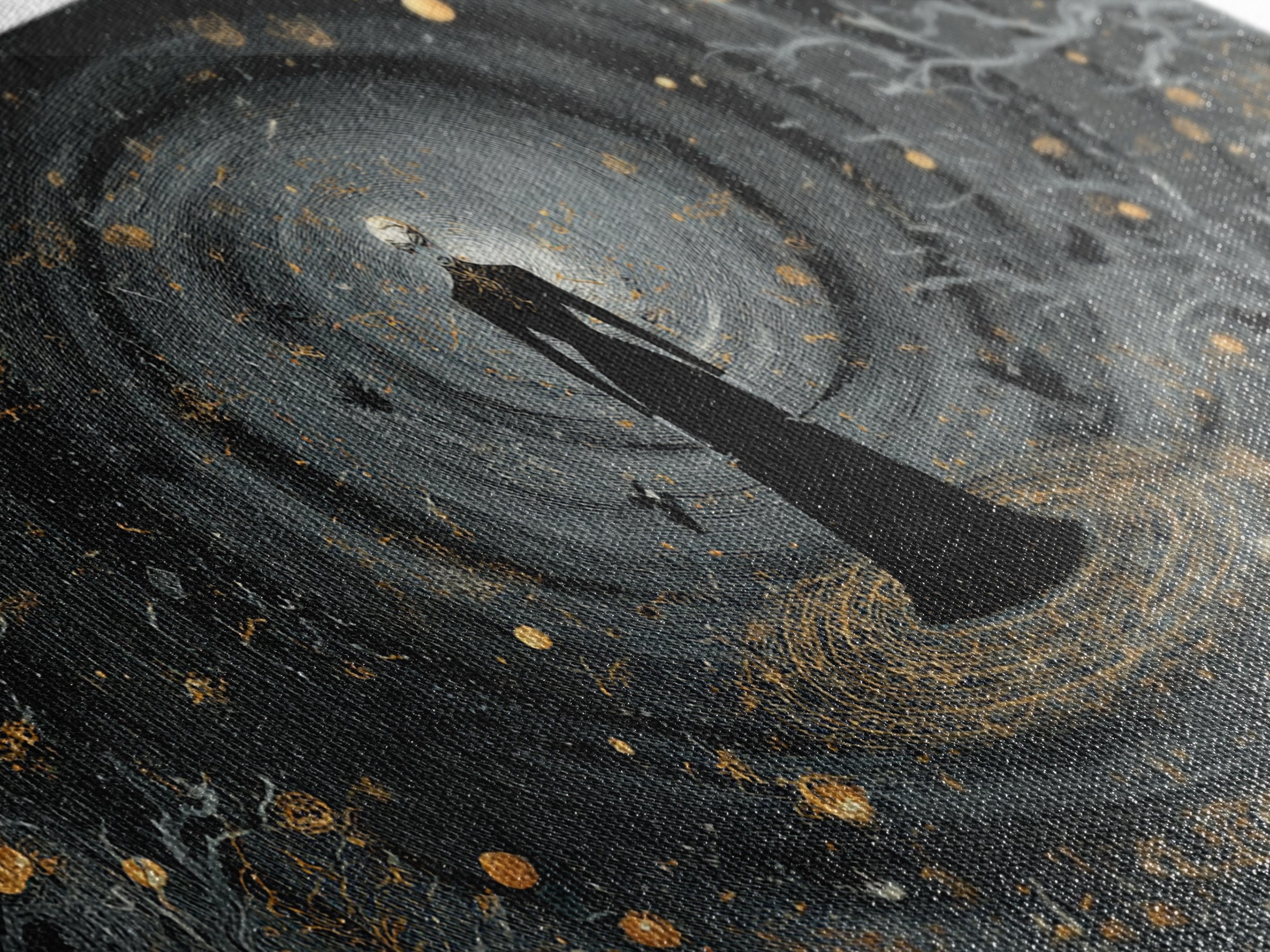 Celestial Witchcraft, Wide Panoramic Art, Dark Halloween Decor, Canvas Print, Halloween Wall Decor, Gothic Home Decor, Halloween Wall Art