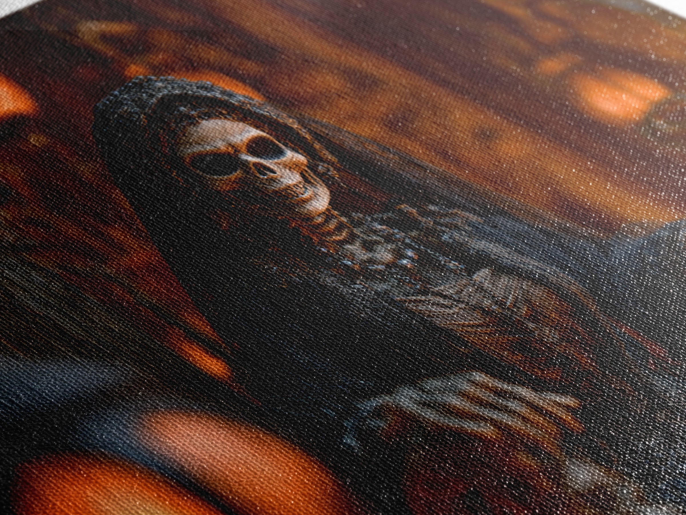 The Necromancer Queen, Landscape Wall Art, Haunted Gothic Art, Framed Canvas Print, Halloween Wall Decor, Gothic Home Decor, Halloween Decor