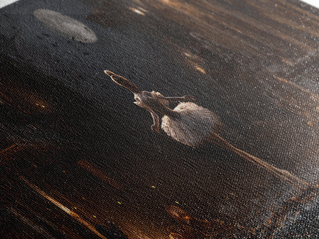 The Phantom Ballerina, Extra Wide Wall Art, Dark Halloween Decor, Canvas Print, Halloween Wall Decor, Gothic Home Decor, Horror Wall Art